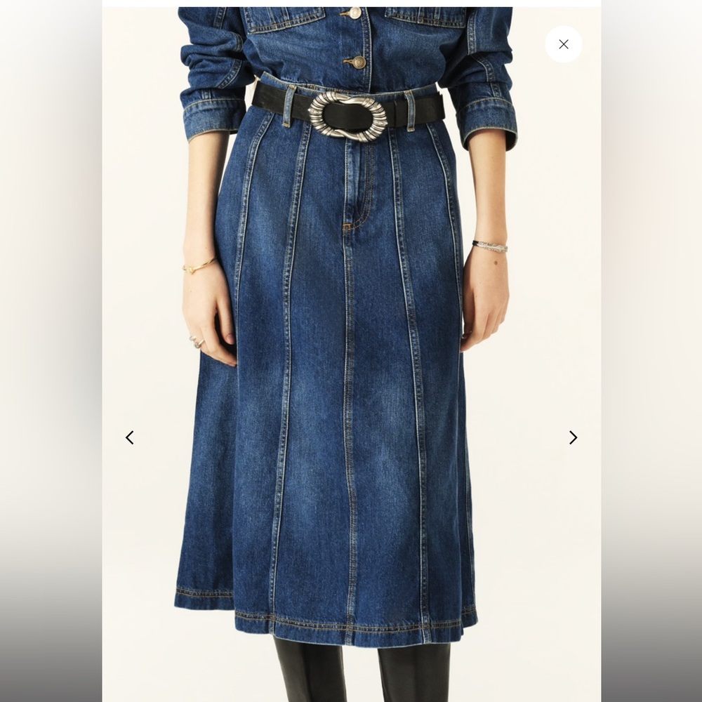 Ba&Sh, new with tag. Bertille denim skirt. 100% cotton, machine washable.